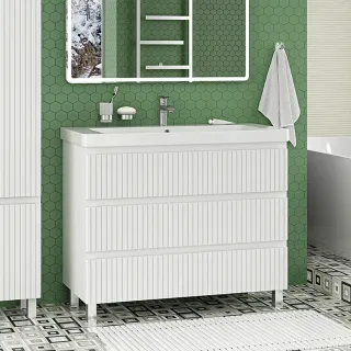 Напольная тумба под раковину Brevita Victory 105 УТ000024305 белый